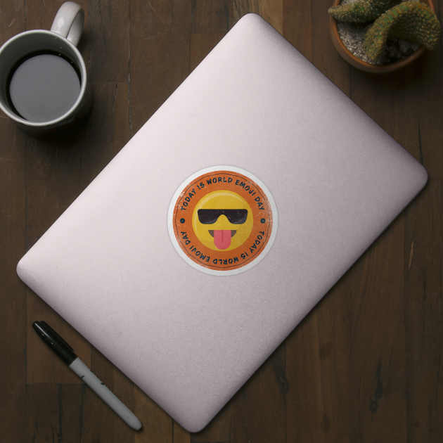 Today is World Emoji Day Badge by lvrdesign